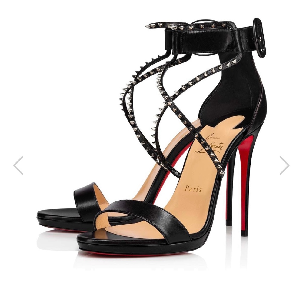 Louboutin Choca Lux Sandals 120 Worn Once